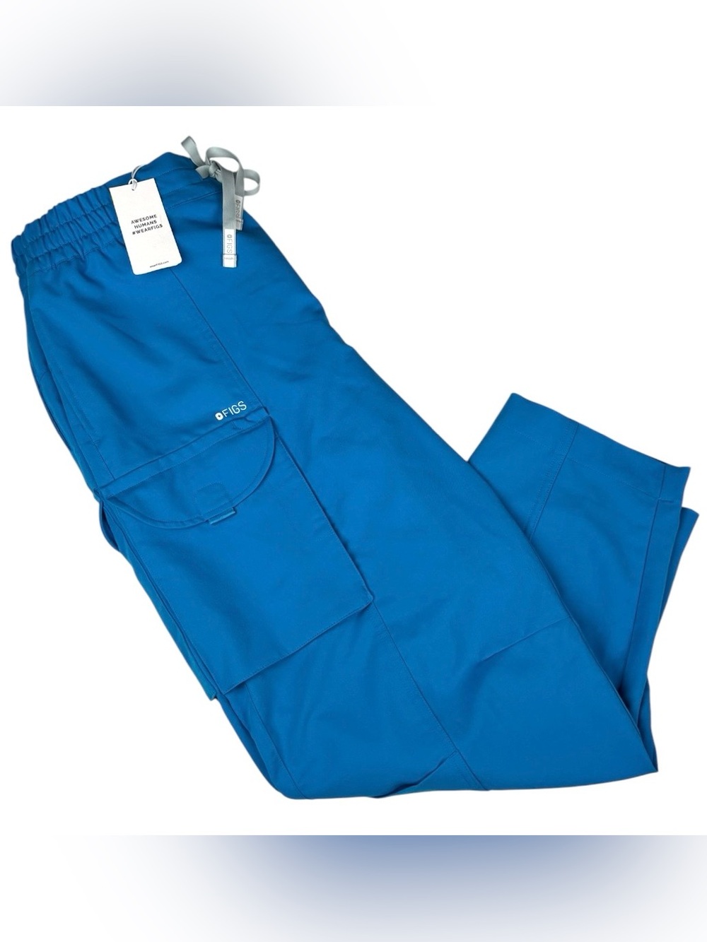 Figs Barrel Scrub Pant XL Tall Scrub Blue Technical Collection Style 1000007T